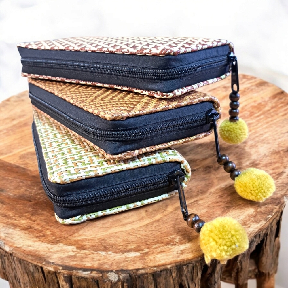Handwoven Rattan Wallets